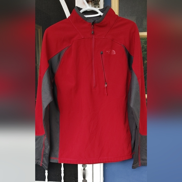 The North Face Men's Concavo 1\4 Zip fleece lined flash dry jacket size medium - Picture 3 of 9